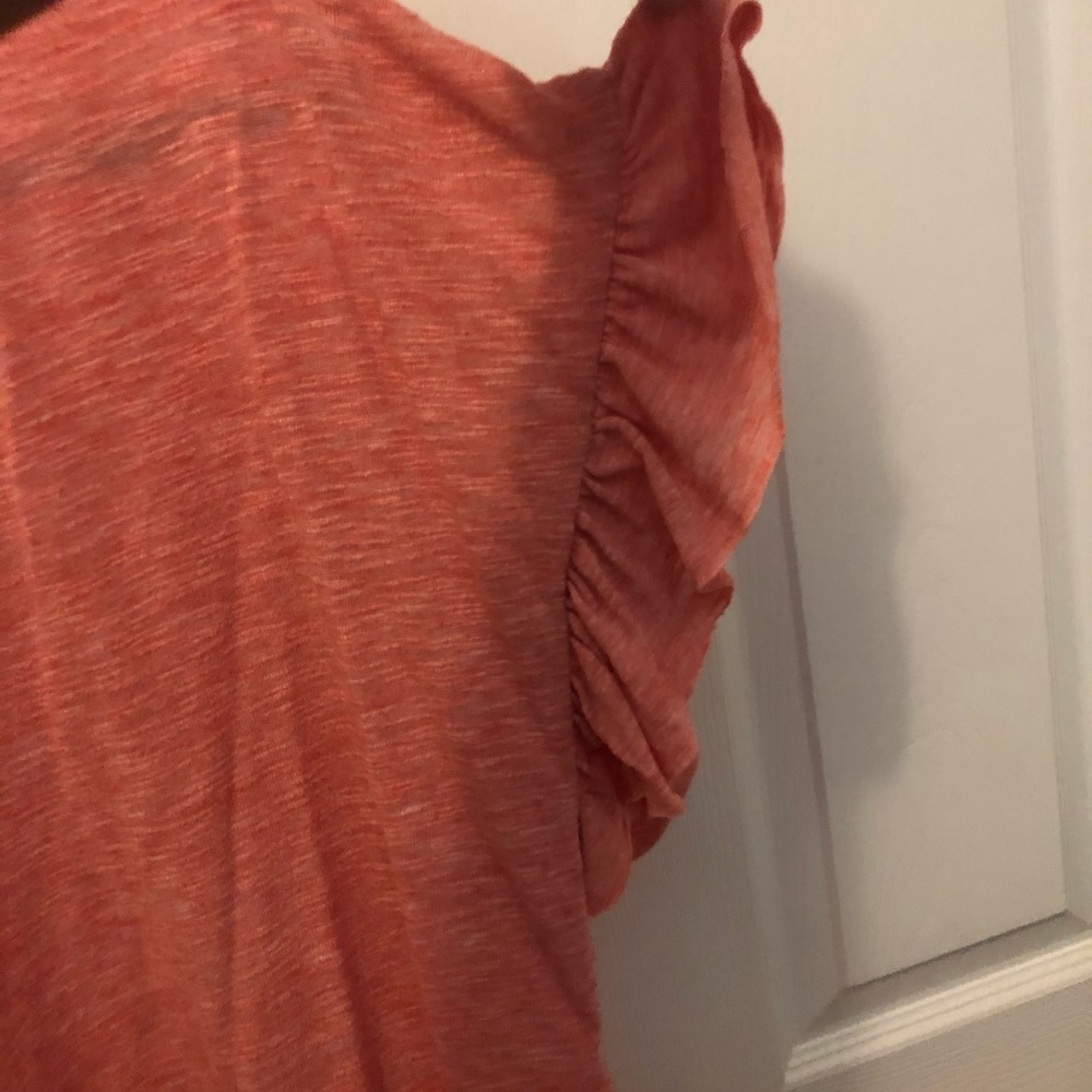 Pink ruffle shirt